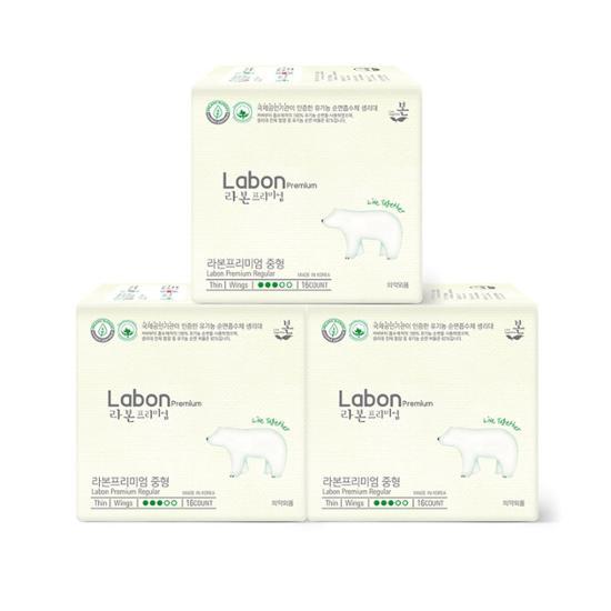 Lavon Premium Sanitary Napkin 3 Packs, 3 Types, Choose 1 (large/medium/liner)