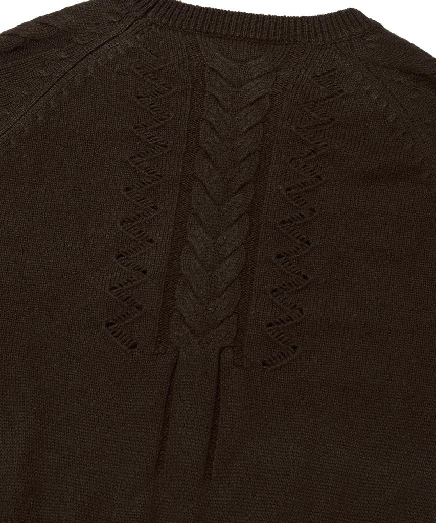 Seuweideu Damaged Cable Knit [Brown]