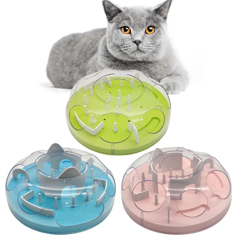 Cat Food Puzzle Toy With Abs For Stimulating Play And Energy Exhaustion
