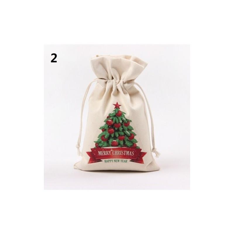 Classic And Durable Canvas Christmas Gift Bag Perfect For Friends And Family