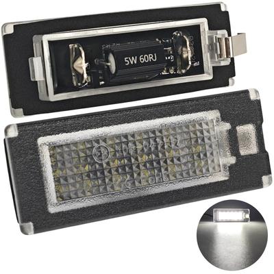 Lampes de plaque d'immatriculation LED compatibles avec Peugeot, Citroen, Fiat, Lancia - 2 pièces Off-Road