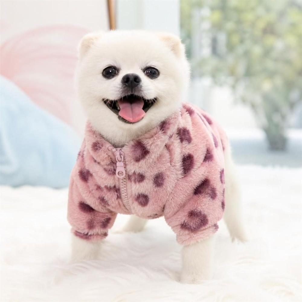 Winter Dog Warm Clothes Windproof Plush Dogs Coat Fashion Pet Clothes  for Small Medium Dog