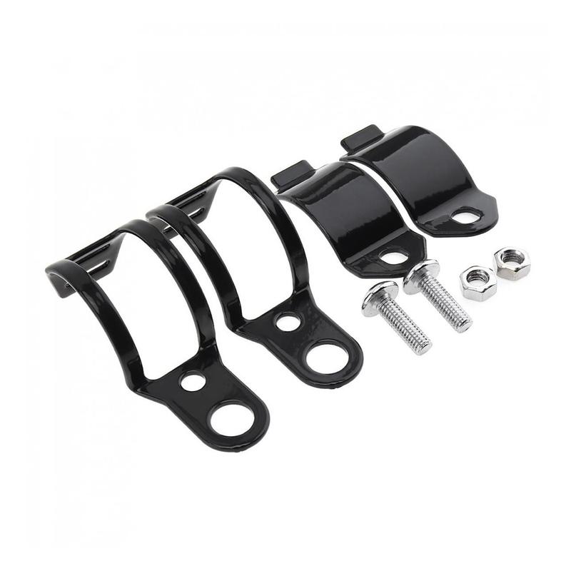 2x Motorbike Accessories Universal Motorcycle Headlight 27-36mm Fork Tube Lamp Fixed Mount Turn Signal Light Retainers Bracket
