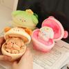 Adorable Transforming Dog Egg Plush Toy Soft Feather Cotton Filling