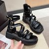 Women's Sandalias Fashion Summer Cool Boots Outdoor Non Slip Platform Sandals Leisure Beach Sandals for Women Roman Cool Booties