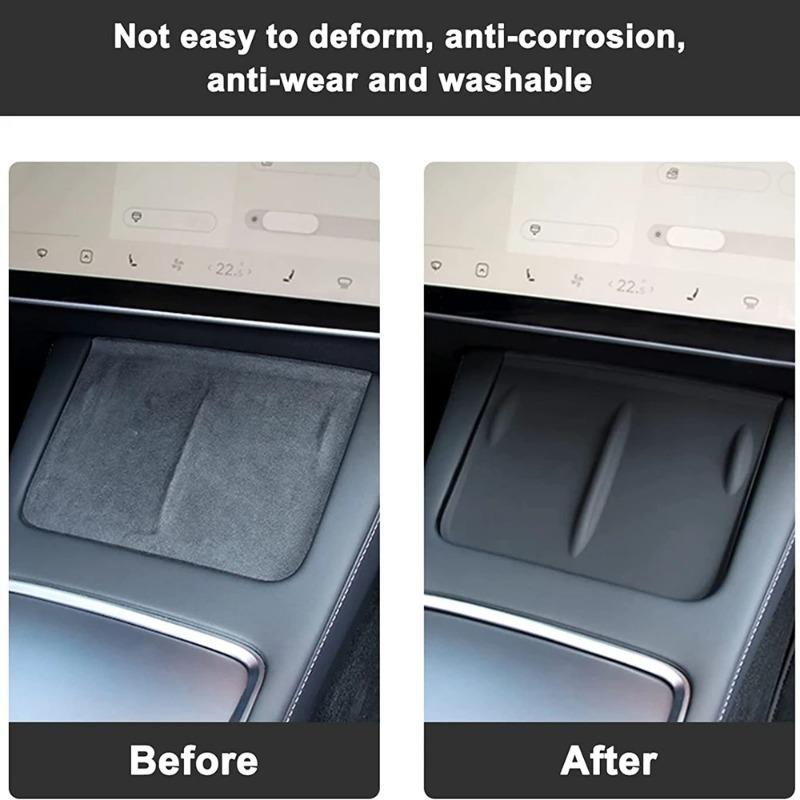 Wireless Charger Pad For Tesla Model 3 Y and Highland 2024 2023 2022 Accessories Center Console Organizer Charging Station Mats