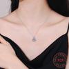 925Silver collarbone chain, romantic snowflake necklace, moissanite necklace, wedding and birthday gift, fashionable, elegant, luxurious, is the best