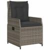 Vidaxl 5-Cz. Garden Furniture Set With Cushions, Grey, PE Rattan