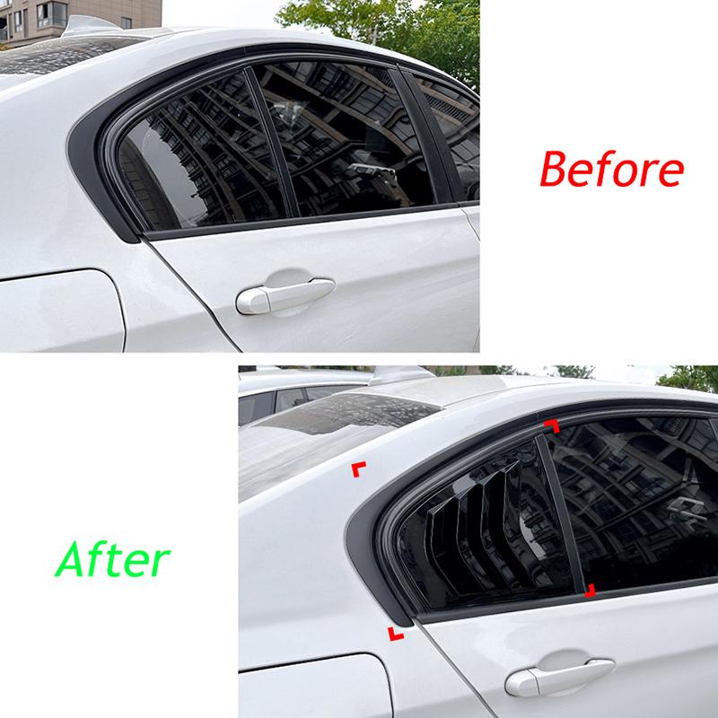 Lame d'aération d'aération de lunette arrière latérale de voiture rimant pour BMW Série 3 F30
