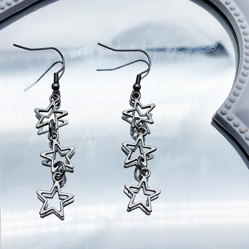 Y2K Sterren Oorbellen Ster Godin Ketting Sterren Cadeaus Moderne Sterren Bedel Oorbellen Hangende Oorbellen