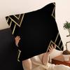 Schwarz Gold Kissenbezug Dekokissenbezug Kissenbezug Bedruckter Kissenbezug für Sofa