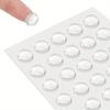 50pcs Self Adhesive Door Stopper, Rubber Damper Buffer Cabinet Bumpers, Silicone Furniture Pads, Cushion Protective Pads, 8x2MM