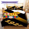 Barcelona SC Pattern Bedding Set Quilt Cover Pillowcase Home Decor Gift (1 * Duvet Cover + 2 * Pillowcase, Without Core)