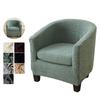 1set Jacquard Tub Chair Cover Solid Color Tub Armchair Slipcover Stretch Single Sofa Slipcovers with Seat Cushion Cover Home