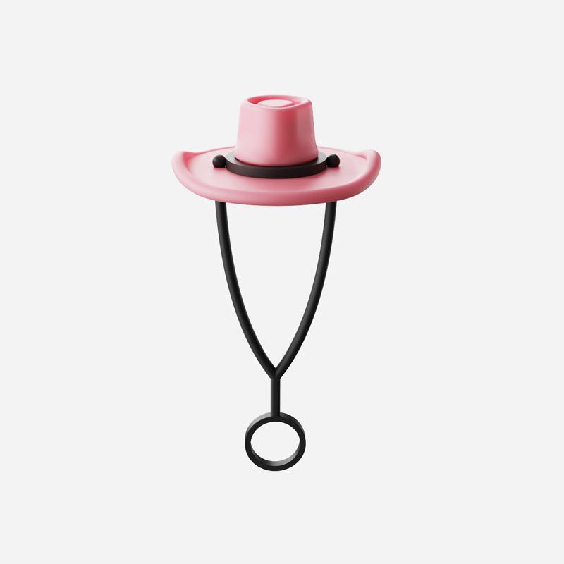 Large Calibre Creative Personality Cartoon Doll Dust Plug Straw Cap