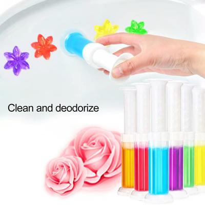 75G Toilet Deodorant Gel Flower Shape Toilet Cleaner Effective Odor Prevention Toilet Freshener for Home Bathroom