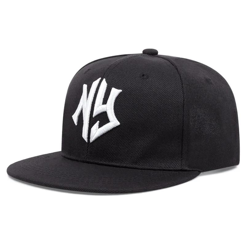 Men Women Flat Adjustable Hats Summer Fashion Sports Cap Street Embroidery Unisex Cap Snapback Outdoor Leisure Baseball Flat Hat