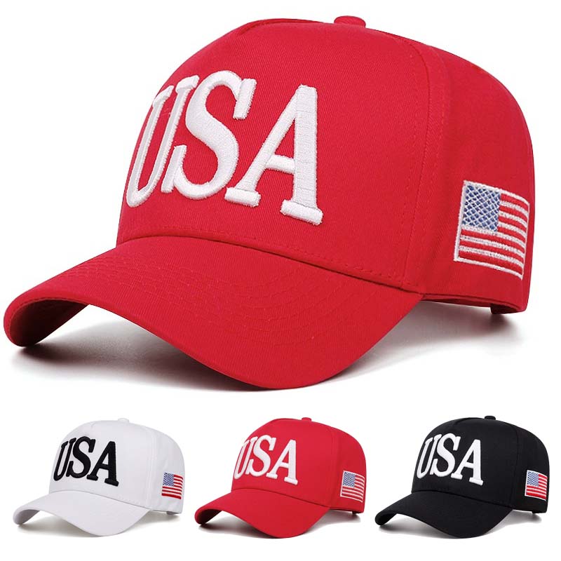 New Fashon USA Pattern Baseball Cap Women Charm Hip Hop Baseball Cap High Quality Party Gift US Caps