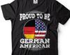 German American Pride T-Shirt: Patriotic Germany USA Flag Tee