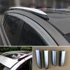 Eindkap Dakdrager Rail 4 stuks/set Auto Accessoires Directe Vervanging Shell Dop Zilvertint+Zwart Praktisch in Gebruik