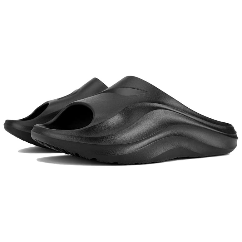 Li Ning Slip Resistant Abrasion Resistant EVA Slide Slippers Unisex Black LNXU931-1