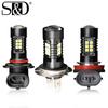 1 pc Super Bright H11 Led H7 H8 9005 9006 HB4 HB3 רכב 3030SMD LED פנסי ערפל נורות DC 12V 6000K לבן 3000K זהב מנורת ערפל אוטומטית DRL