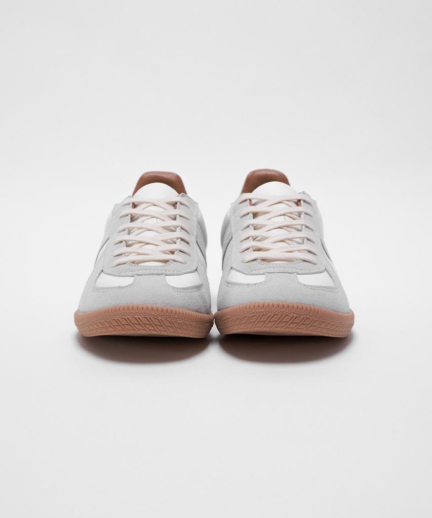 Analog Mood German Army Suede Leather Sneakers (White)