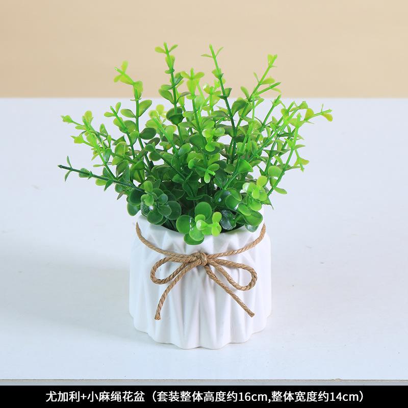 Dirbtinių vazoninių augalų, plastikinių dirbtinių gėlių papuošalai, dirbtiniai augalai bonsai valgomojo stalo dekoracijos, fotografijos rekvizitai