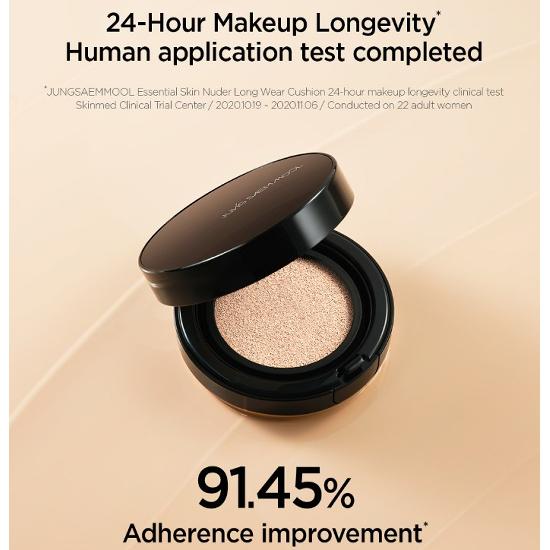 JUNGSAEMMOOL Essential Skin Nuder Long Wear Cushion with Refill (4 Colors) SPF 50+ PA+++ 14*2EA