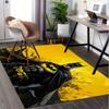 Batman,Yellow Office Carpet Chair Mats, Home Decor Dormitory Floor Protector With Anti-Skid Backing, Large Area Coverage, Christmas Decorati