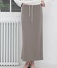 Deomago Relaxed Elastic Skirt_Khaki Beige