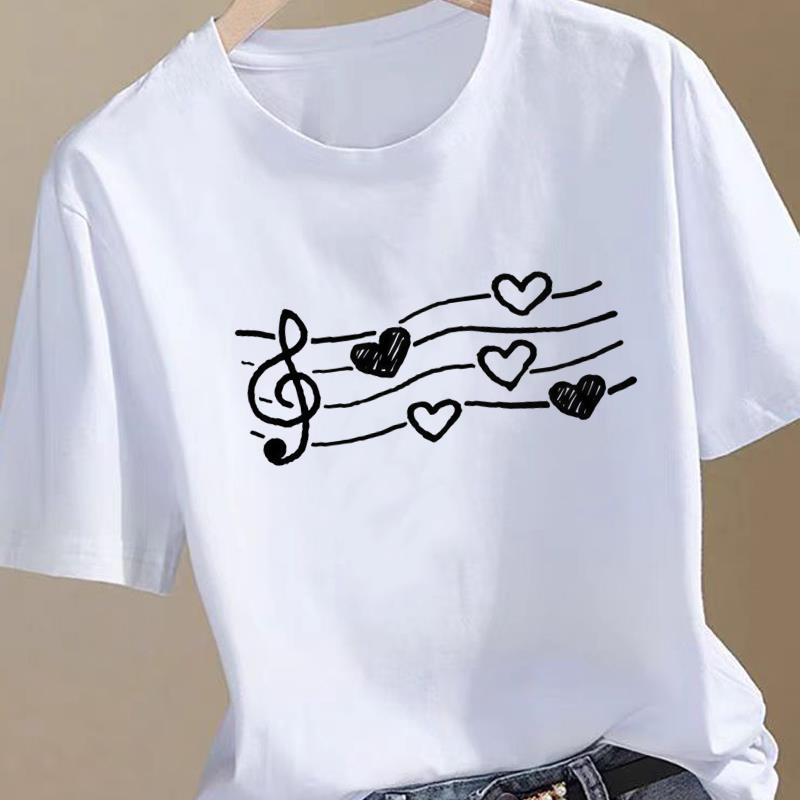(Asian Size) Butterfly Cute 90s  Clothing T Shirt Women Fashion Tee Top Woman Female Short Sleeve Graphic Print T-shirts