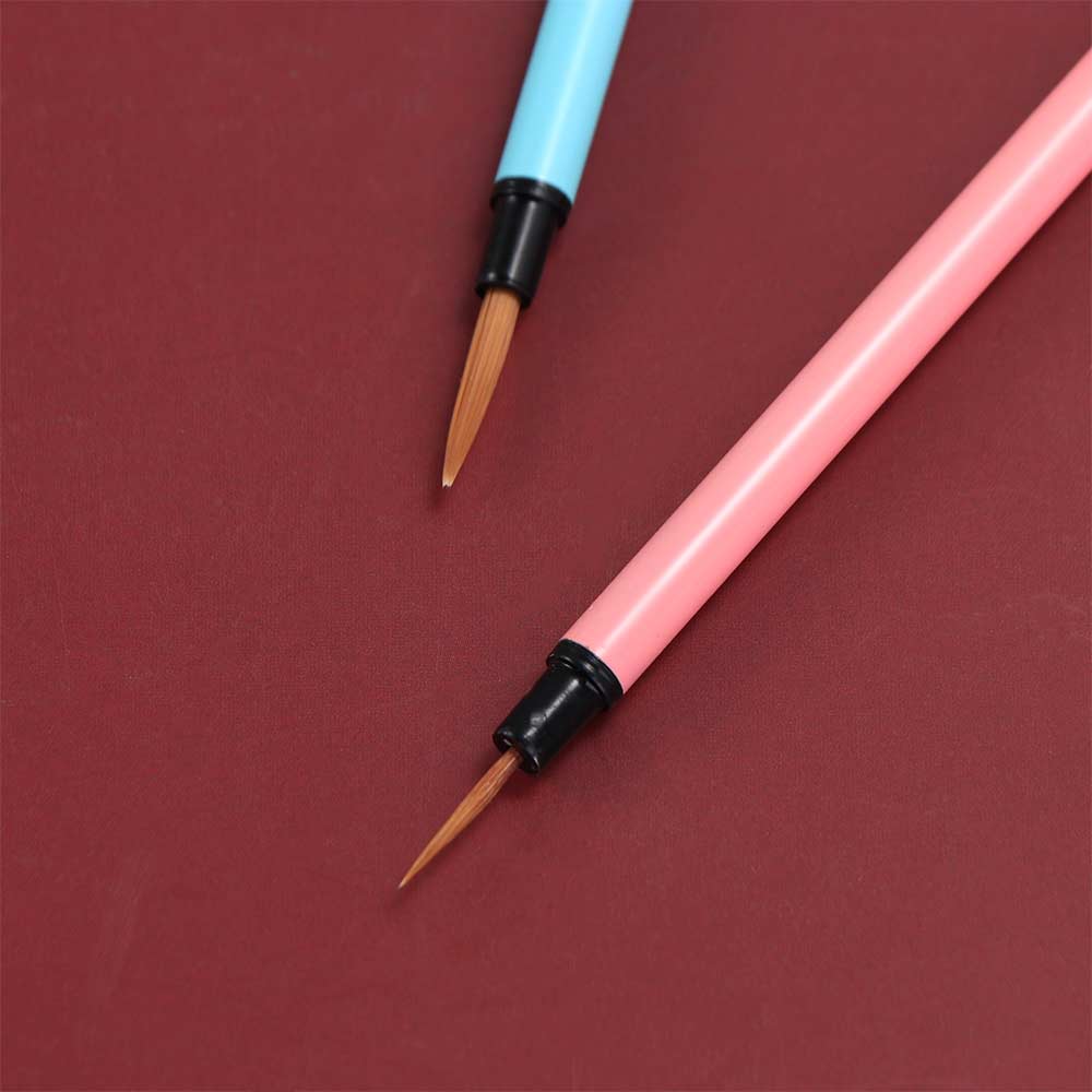 3pcs Slim Detail Paint Brush Pointed Tip Drawing Brush Hook Line Brush Calligraphy
