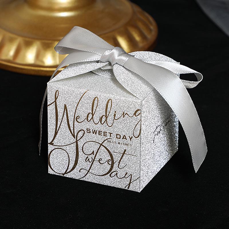 Elegant Wedding Candy Gift Box Set - High-End Wedding Favor Boxes and Bags