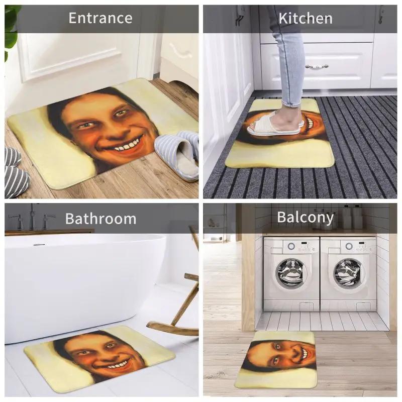 Tapis de porte personnalisé Aphex Twin Antidérapant Entrée Cuisine Salle de bain Sol Tapis de jardin Tapis Tapis de pied