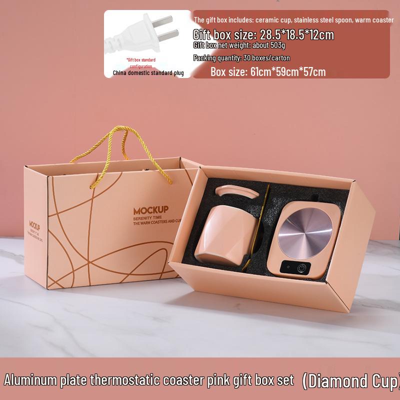 Smart Heated Coaster: 55° Temperature Control Cup and Milk Warmer