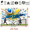 2D, 1 Piece of Football-themed Birthday Backdrop Fabric, Suitable for Birthday Party Settings, To Enjoy Unforgettable Moments