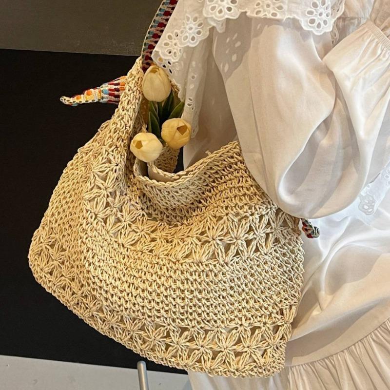 Lazy Straw Bag Season Neue All-in-One-Einkaufstasche für Pendler am Meer, Urlaub, Strandtasche