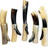 Set of 5 Viking Drinking Horn Cups 22.86 - 38.1 Cm Viking Gift for Men Natural Norse 10-14 Oz Goblet Ale Mead Beer Mug Wine with Stand