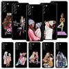 Coque de téléphone en silicone pour Samsung Galaxy S24 S23 S22 S20 Ultra S21 FE 5G S10 S9 Plus S10E, cheveux noirs et bruns, bébé, maman, fille, fils