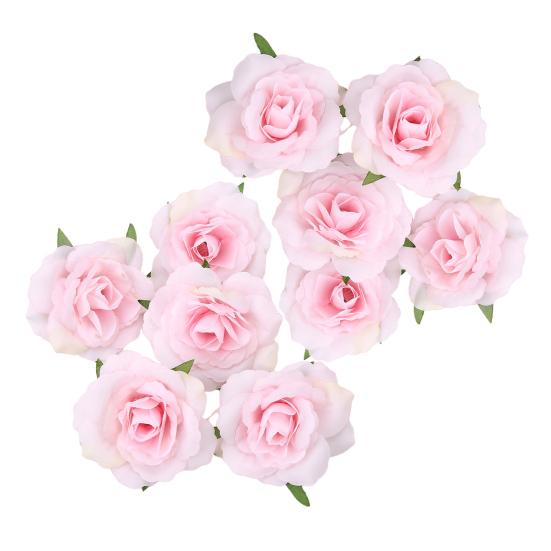 10 Teile/satz Simulation Blume Kopf Lebendige Langlebige Multifunktionale Künstliche Rose Blume Köpfe für Zuhause