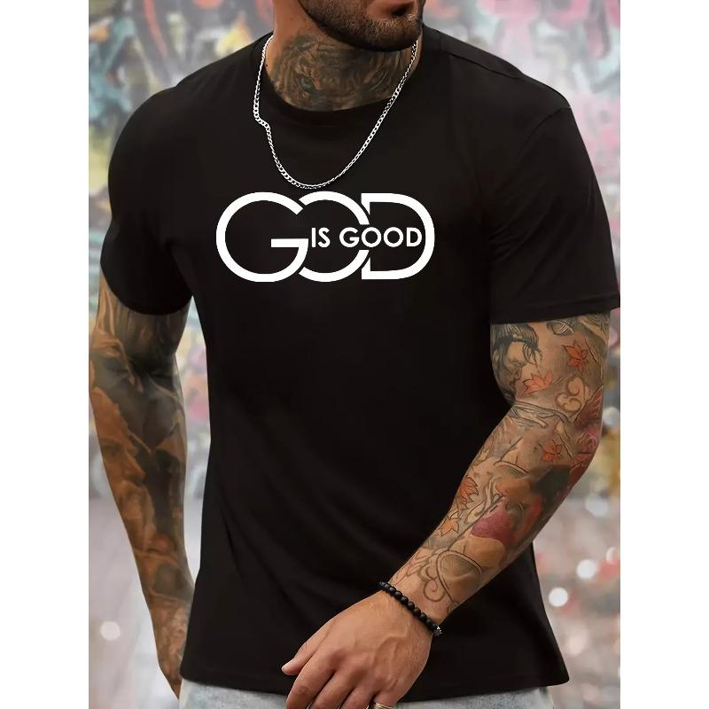 European Sizes Tee Tops Summer Men's Fashion Print Short Sleeve T-Shirt Crew Neck Casual Regular Fit For Men