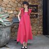 French design sense of thin backless beach skirt women's summer new Sanya seaside travel vacation sleeveless dress