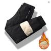 Pantalones de Running de Invierno Cachemir Engrosados Forro Polar Cortavientos Pantalones de Chándal Joggers para Hombre Pantalones Cálidos de Algodón para Hombre Pantalones Térmicos Impermeables