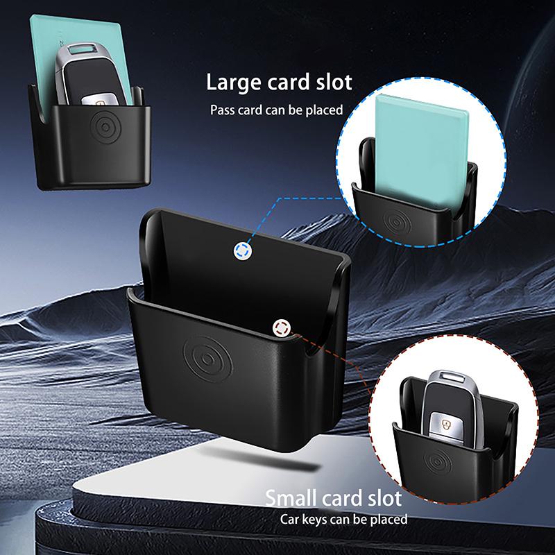 Universeller Auto-Schlüsselhalter-Clip Auto Innenraum Aufbewahrungsbox Armaturenbrett Organizer Klebemontage Für Karten Schlüsselhalter