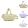 Einfache Damen PU-Handtasche mit Reißverschluss und Innenfächern für den täglichen Gebrauch