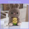 Süßes Kaninchen Plüschtier mit Schlüsselanhänger Weiches Flauschiges Tier Stoffpuppe Für Kinder Dekoration