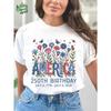 US 250th Anniversary Graphic Tee Independence Day Casual All-Season Commemorative Top