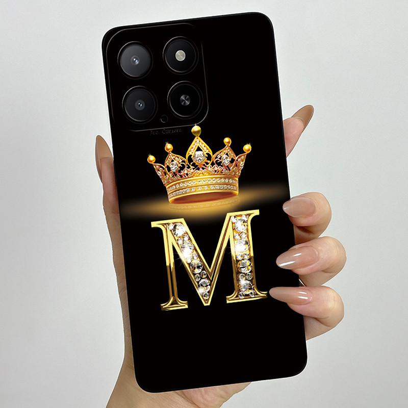 Casing For Honor X5b 2024 Phone Case Crown Letters Silicone Soft Full Protective Back Cover For HonorX5b X 5b+ Plus Coque Fundas