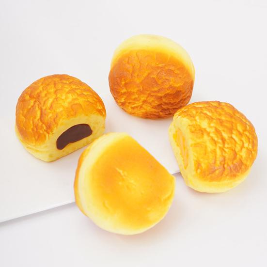 Realistic Bread Squeeze Toy Slow-Rising PU Fidget for Stress Relief Cute Food-Themed Decompression Gadget for Kids Adults